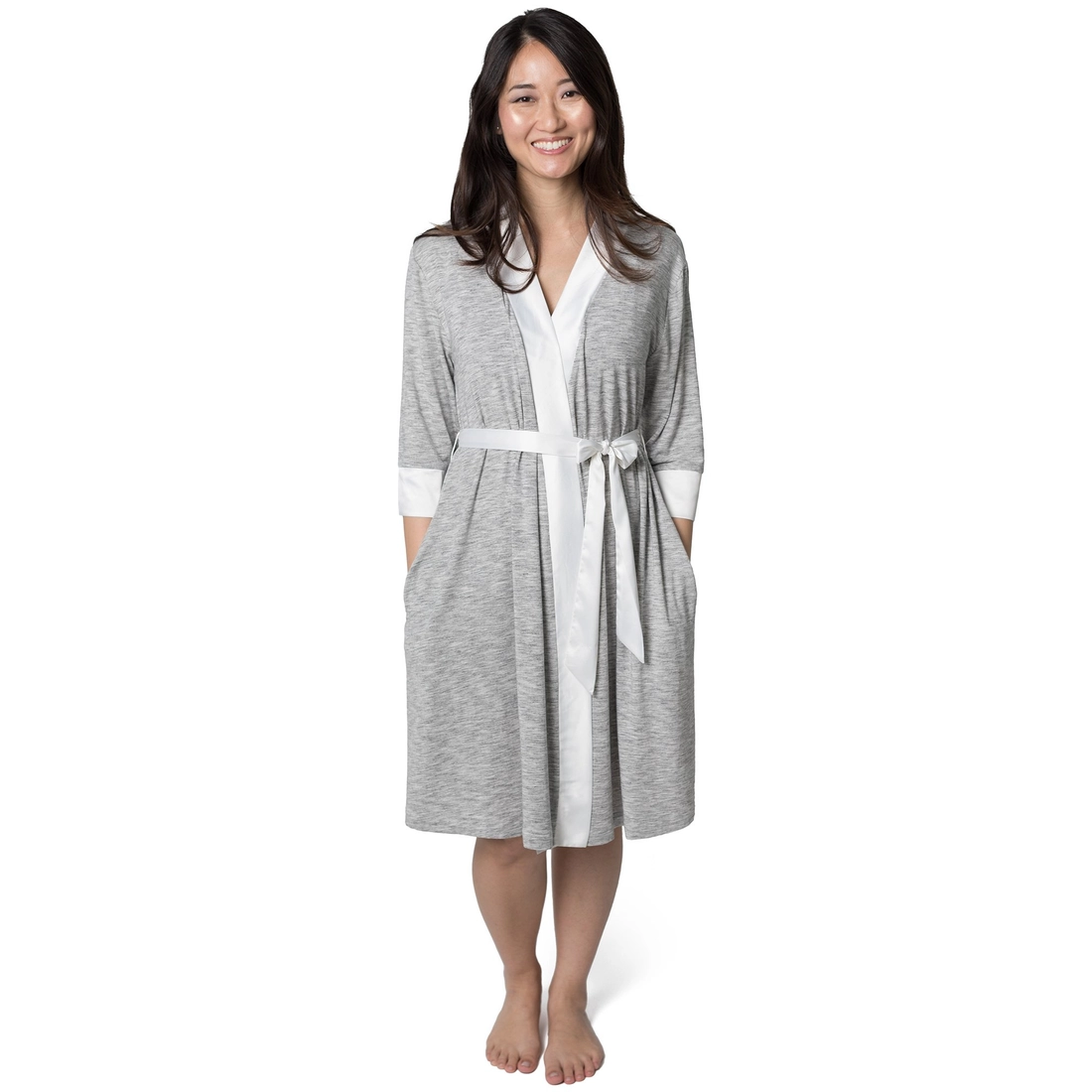 Davy Ultra Soft Maternity & Nursing Pajamas Sleepwear Set (Blue) - M10  Boutique